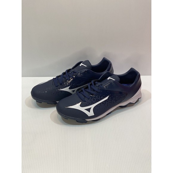 MIZUNO MENS CLEAT BASEBALL SHOE US 12 WAVE SELECT NINE NAVY BLUE WHITE NEW NWT - Picture 2 of 7